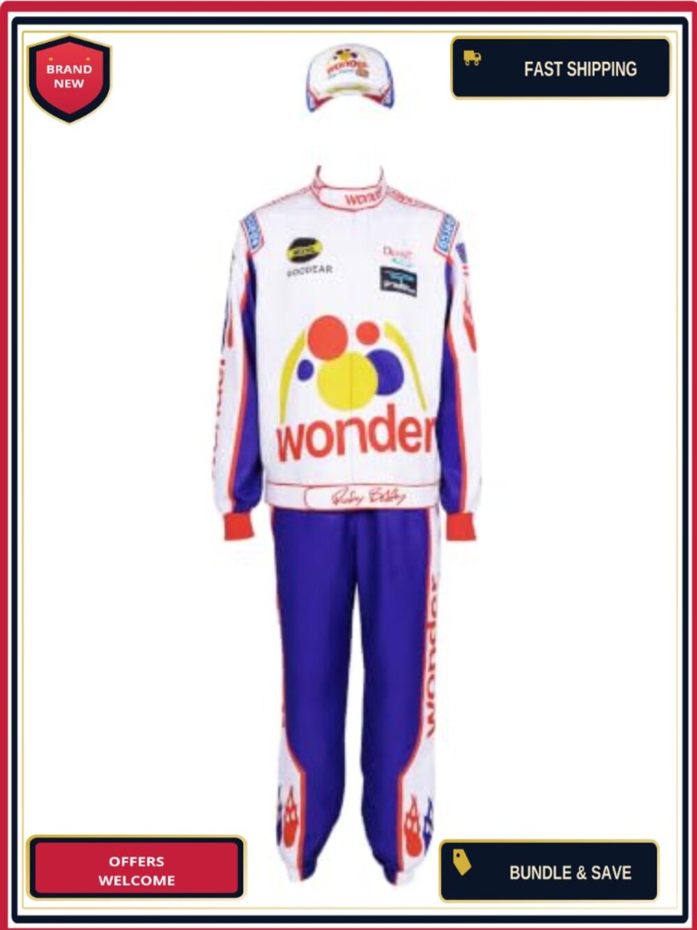 Ricky Bobby Racing Cosplay Suit